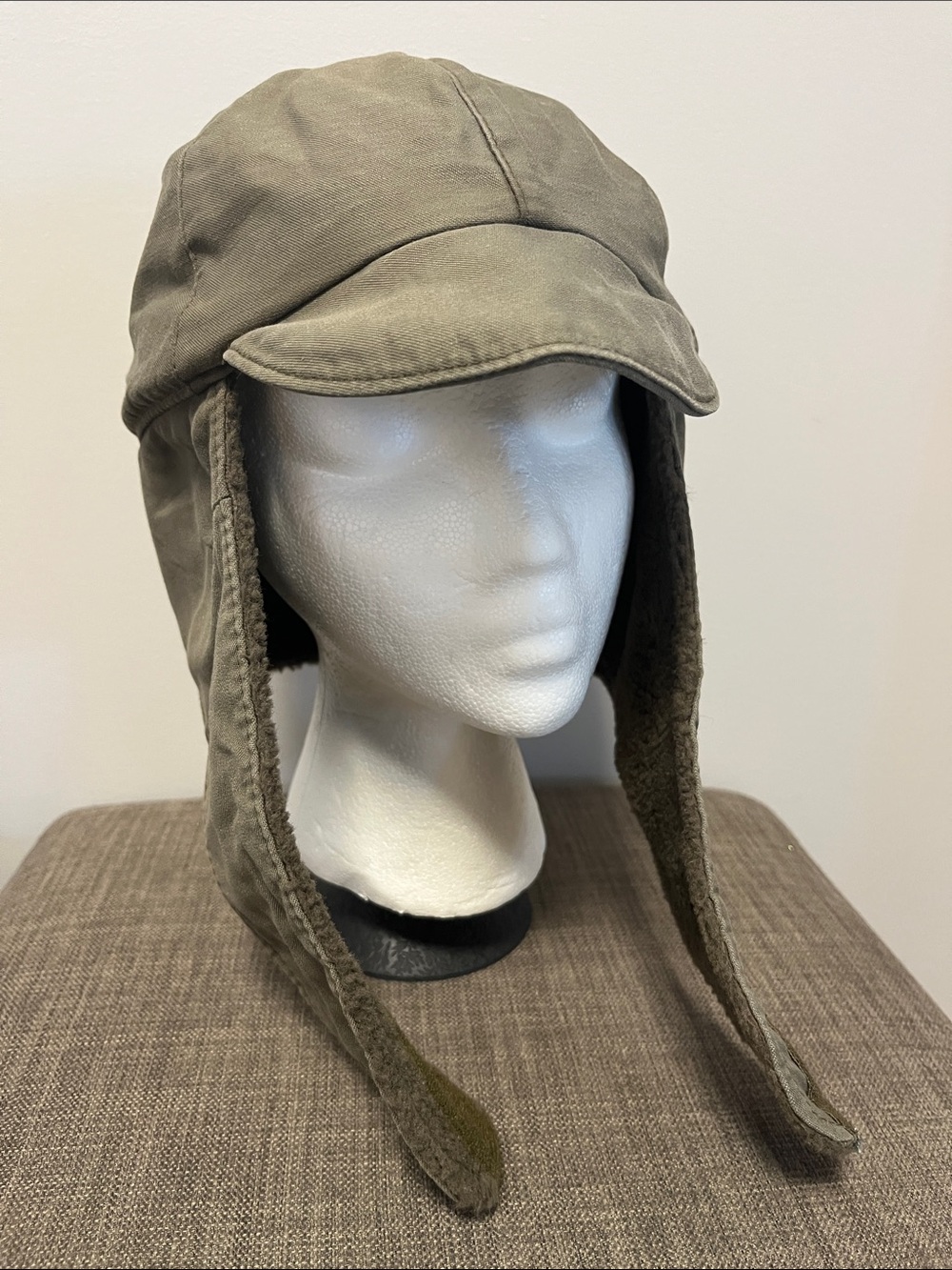 Vintage 1984 German Army Military Cold Weather Winter Cap Hat Gr. 63 Albert Kemp